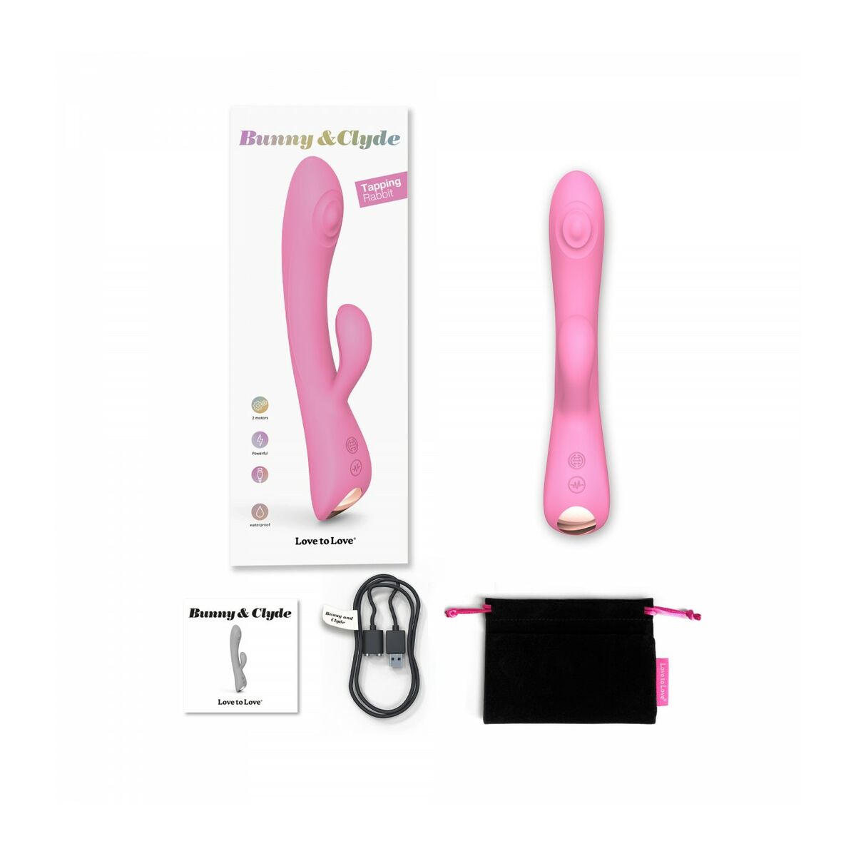 Vibration de Stimulation Double Love to Love Rose